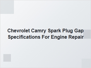 A Quick Guide to Spark Plug Gap Specifications
